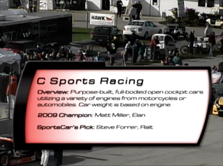 C Sports Racing & Sports 2000 2010 SCCA Runoffs